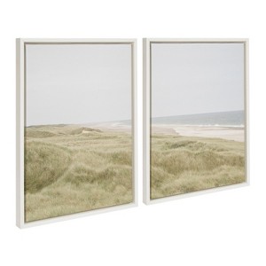 (Set of 2) Sylvie Peaceful Serene Framed Canvas by Creative Bunch White - Kate & Laurel All Things Decor - 1 of 4