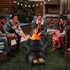 Tangkula 3-in-1 Patio Fire Pit 20" Metal Camping Fire Bowl w/ Pot Holder & Storage Shelf - 2 of 4