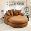 Kumasinova Giant Bean Bag Chair with 5 Pillows,Oval Bean Bag Chairs for Adults,Floor Sofa with Wrap Around Back,Lounge Chair Indoor for Living Room - 3 of 4