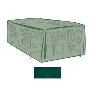 Plow & Hearth - Outdoor Cover for X-Large Rectangle Table & Chairs - 1 of 3