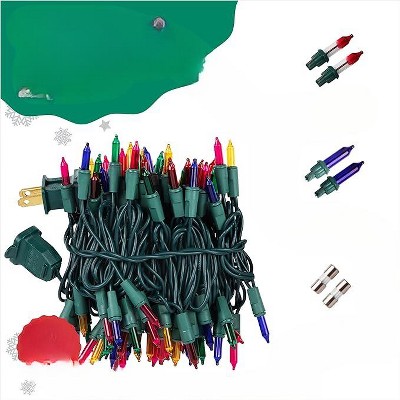 PREXTEX 40 Feet Christmas Lights- 200 Lights, Multicolored