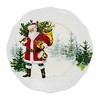 Tag 1.0 Inch Christmas Appetizer Plate Set Santa Woodland Appetizer Plates - 3 of 3