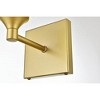 Elegant Lighting Foster 1 light Brass and Clear Bath Sconce - 3 of 4