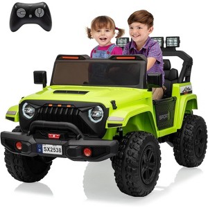 Ride On Toys, Adjustable Car Body, 2 Seater 24V Toddler Car, Ride On Car with Remote Control, Ride On Truck w/ 4-Wheeler Suspension - 1 of 4