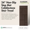 Garden Central 4 Pack 10" x 24" Cobblestone Stair Tread Decorative Stepping Panels, Brown - Outdoor Yard Decoration Kit for Gardening and Landscaping - 2 of 4