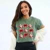 Simply Sage Market Women's Coquette Santa And Bow Chart Short Sleeve Garment Dyed Tee - 2 of 4