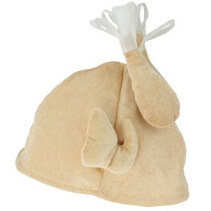 Northlight  Adult Plush Turkey Costume Hat - One Size  - Beige - 1 of 2