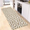 Washable Rug Neutral Bedroom Rug Geometric Trellis Rugs for Living Room Classroom Office Stain Resistant Farmhouse Floor Cover - 2 of 4