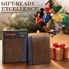 Wrangler Genuine Leather Bifold Wallet for Men with Denim Accent, 0.6" Slim Fold Casual Purse, Best Gift for Men (In Gift Box) - 2 of 4
