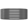 vidaXL Garden Raised Bed Grey Powder-Coated Steel Large Durable - 4 of 4