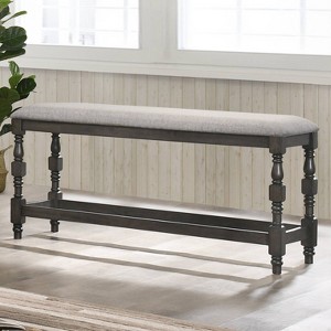 24/7 Shop At Home Bringe Upholstered Counter Height Bench - 1 of 3