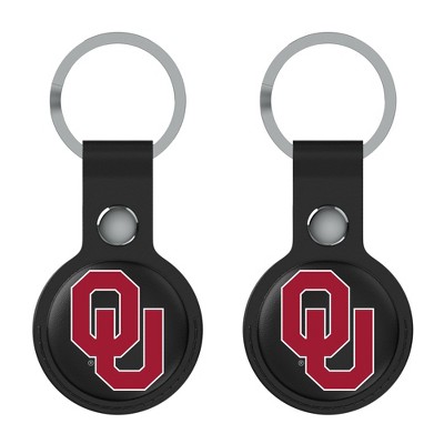 Keyscaper NCAA SEC Universities Insignia Black Airtag Holder 2-Pack