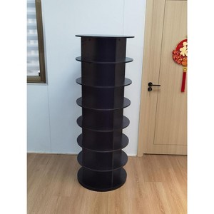 7 Tier Rotating Shoe Rack Tower, 360° Revolving Free Standing Shoe Organizer, Vertical Spinning Shoes Display - 1 of 3