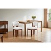 Farmhouse Upholstered Wooden Dining Chairs Set of 2, Armless Side Chairs with Natural Wood Legs for Kitchen, Dining Room, or Living Room - 3 of 4