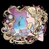 Boy's Alice in Wonderland Artistic Alice Long Hair Tea Party Pull Over Hoodie - 2 of 4