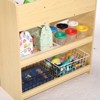 Kids Art Table w/2 Chairs, Toddler Craft Play Wood Activity Desk with Large Storage Shelves for Writing Drawing,Nursery, Children's Wooden Furniture - 4 of 4