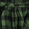 plaid black & green
