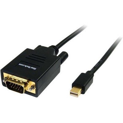 StarTech.com 6 ft Mini DisplayPort to VGA Cable - M/M - HD-15 Male VGA - Mini DisplayPort Male - 6ft - Black