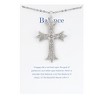 Anna-Kaci Silver Tone Crystal Rhinestone Cross Patonce Necklace with Message Card & Envelope Jewelry Gift - 2 of 4