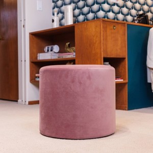 19" Round Pouf Ottoman - WOVENBYRD - 1 of 4