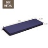 Pellebant Patio Bench Cushion with Ties Water Resistant Fabric Durable Thicken Memory Foam for Loveseat Couch Porch Swing - 2 of 4