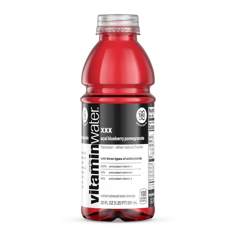 vitaminwater xxx a&#231;ai- blueberry-pomegranate - 20 fl oz Bottle, 3 of 12