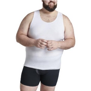 Fruit Of the Loom Big Men's A-Shirt, White 6 Pack - 1 of 4