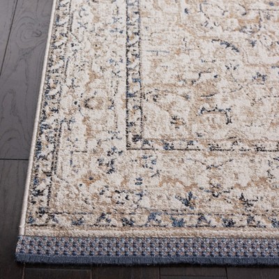 Ivory Elegance 79'' Square Hand-Knotted Cotton Blend Rug