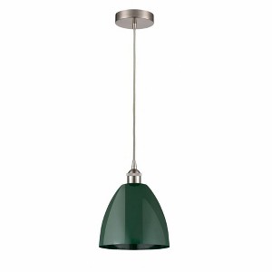 Plymouth Dome - 1 Light Cord Hung Mini Pendant In Industrial Style-12.88 Inches Tall and 9 Inches Wide - 1 of 1