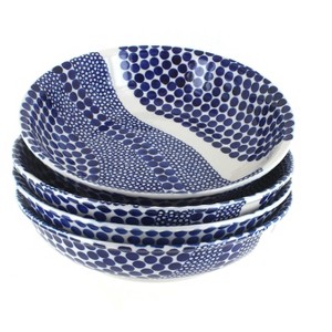 Blue Rose Polish Pottery 1013 Zaklady Large Salad Bowl Set - 1 of 1