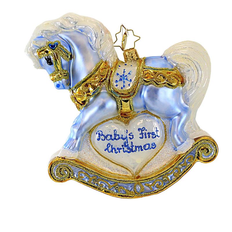 Christopher Radko Company 5.0 Inch Baby's First Christmas Foal Ornament Baptism Birth 1St Tree Ornaments, 1 of 4