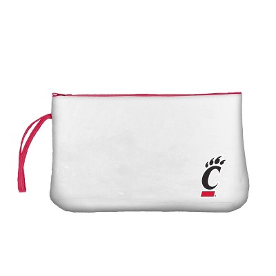 NCAA Cincinnati Bearcats Clear Zip Closure Wristlet