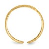 Black Bow Jewelry Diamond Shaped and Textured Toe Ring in 14K Yellow Gold - 2 of 4