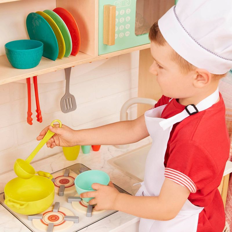 B. toys Wooden Play Kitchen - Mini Chef Kitchenette, 3 of 18