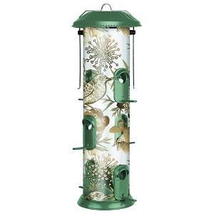 Nature's Way Bird Products Vintage Wide Deluxe Easy Clean Decorative Feeder - Green (2.8 Quart) - 1 of 3
