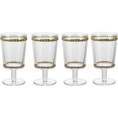 American Atelier Vintage Purple Wine Glasses Set Of 4, 12-ounce Capacity  Wine Goblets Vintage Style Glassware, Dishwasher Safe : Target