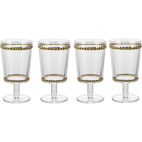 Gold Wine Glasses (Set of 4)