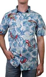 Men's Marvel Avengers Hawaiian Print Button Down Shirt