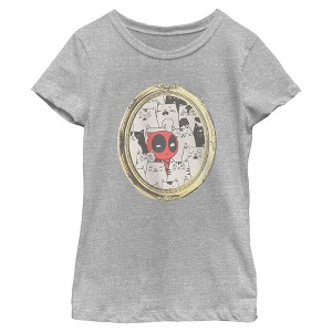 Girls Marvel Deadpool Cats Animated Frame T Shirt - 1 of 4