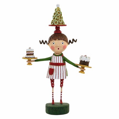 Lori Mitchell 8.0 Inch Patty Cake Christmas Desserts Baking Apron Figurines