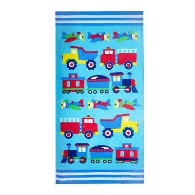 Wildkin Trains, Planes & Trucks 100% Cotton Beach Towel