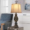 ROTTOGOON Table Lamps Set of 2, 28" Tall Bedside Lamp with Nightlight, Rustic Farmhouse Nightstand Lamps for Living Room Bedroom End Table - 3 of 4