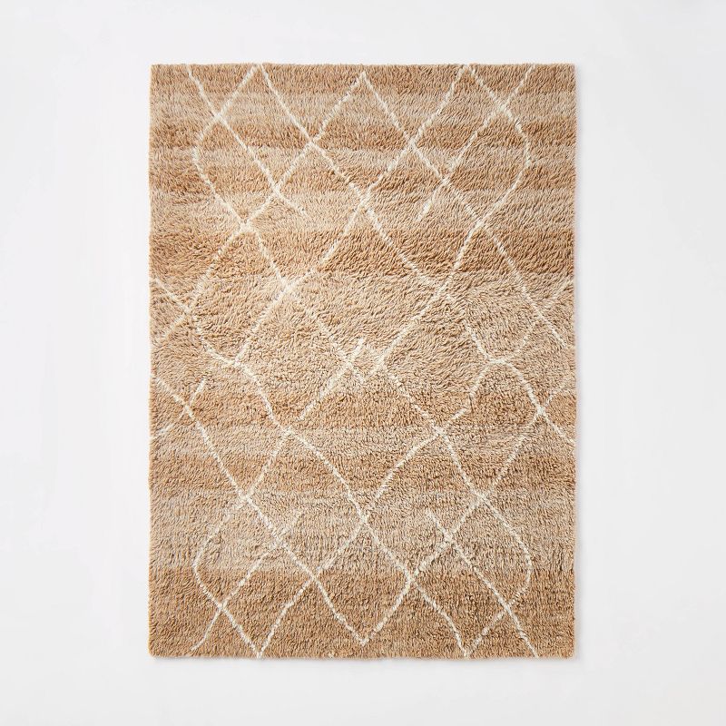 Moroccan Wool Shag Rug Brown - Threshold™ designed with Studio McGee, 1 of 5