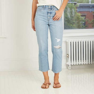 universal thread high rise straight jeans