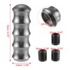 Unique Bargains Gear Shift Knob Aluminum Alloy Bamboo Style Gear Shifter Car Interior Shift Knob 4.72" 1 Set - 3 of 4