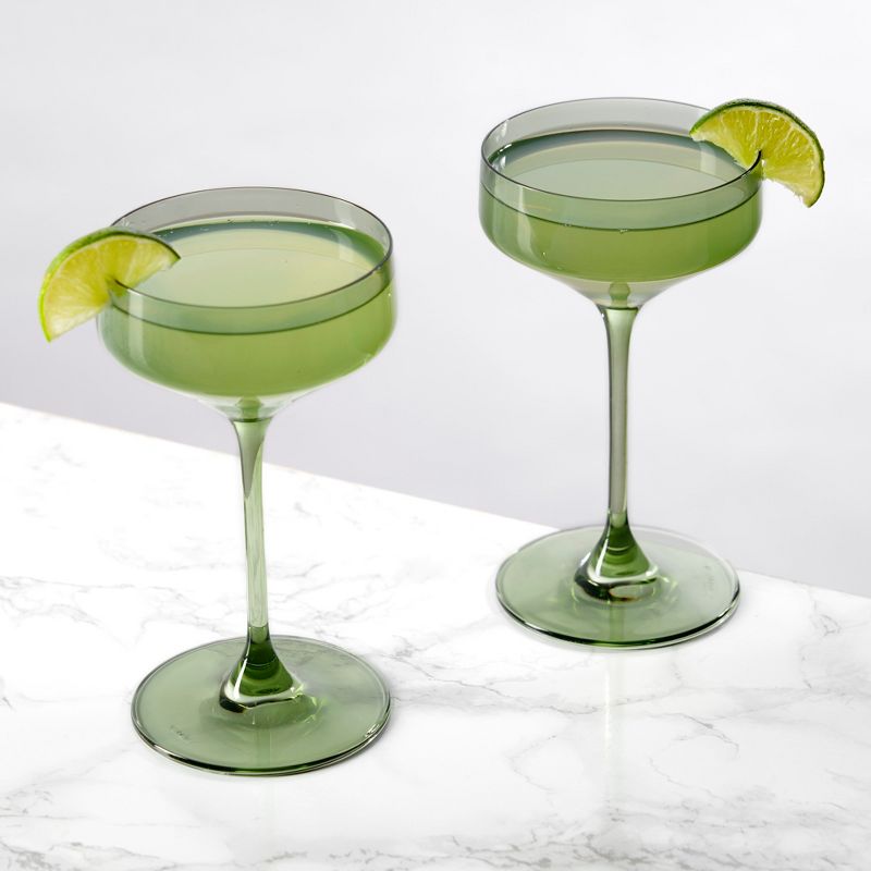 Reserve Nouveau Crystal Coupe Glasses, 2 of 10