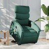 vidaXL Electric Stand Up Massage Recliner Chair-Dark Green Fabric-Motorized Lift-Assist-135° Recline-6-Point Vibration - 2 of 4