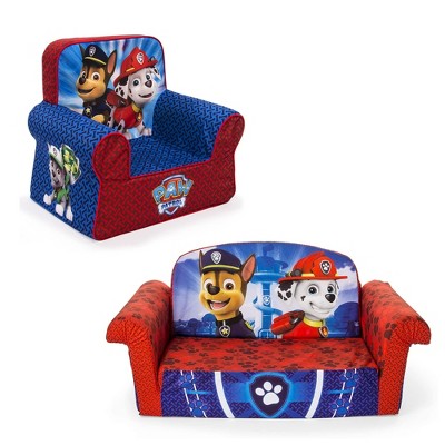 Marshmallow Furniture Kids 2-in-1 Flip Open Comfortable Foam