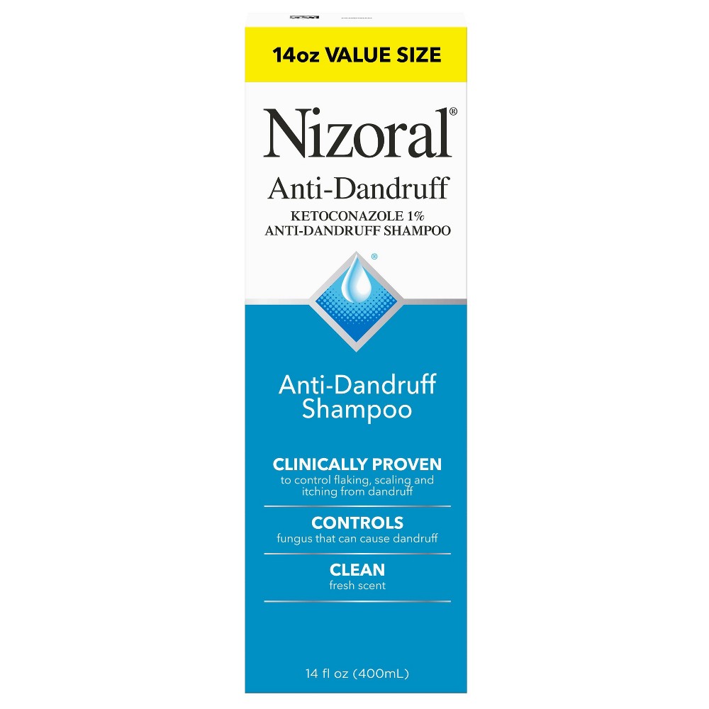 Photos - Hair Product Nizoral Anti-Dandruff Shampoo with 1 Ketoconazole, Clean Fresh Scent - 14