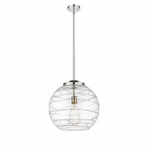 Innovations Lighting Athens Deco Swirl 1 - Light Pendant in  Polished Nickel - 1 of 1